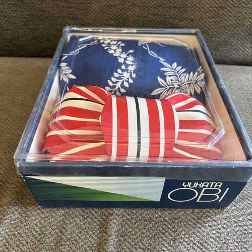 Vintage yukata obi boxed - vintage,