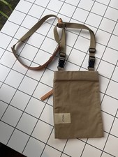 Ally Capellino tan waxed cotton crossbody bag never used RRP £100