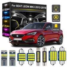 10PCS LED Interior Light Bulbs Package Kit For SEAT LEON 5F MK3 2012-2018