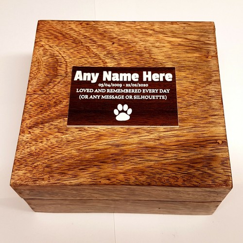 Pet urn with - urn, wood