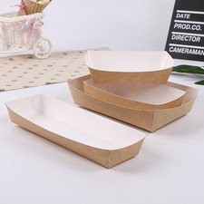  50 Pcs Paper Food Tray Cookie