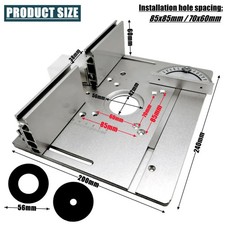 Aluminum router table insert - router,