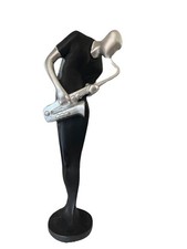 Black & Chrome Sax Player