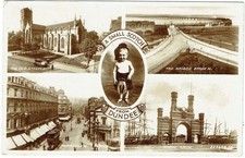VALENTINES REAL PHOTO MULTIVIEW POSTCARD, VIEWS OF DUNDEE