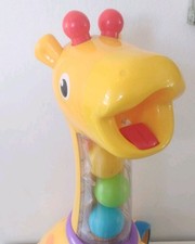 Bright Start Spin and Giggle Giraffe Toy Music Light Balls, Ball Popper Musical