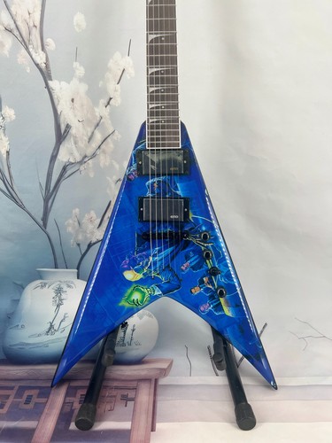 Blue graphic flying - blue, v