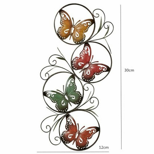 Colourful metal butterfly - metal,