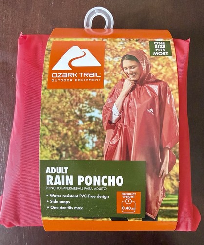 Ozark trail adult rain poncho - ozark,