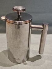 Meelio 350ml Shiny Stainless Steel Cafetiere French Press Double Wall 350ml GC