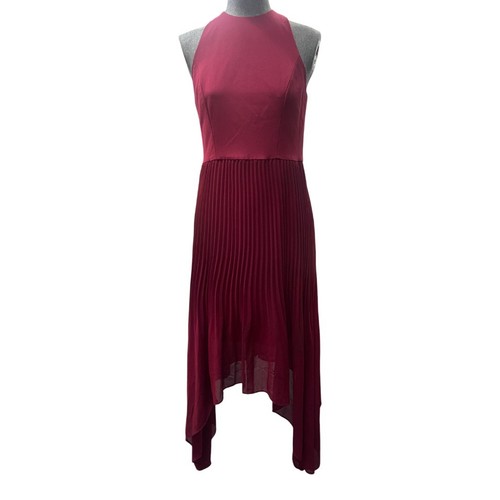 Coast dress burgundy halter - burgundy,
