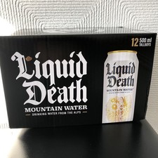 Liquid Death Mountain Water Still - Case of 12x500ml With Artwork Box.