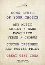 Song Lyric OF YOUR CHOICE