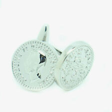 Sixpence Cufflinks Money Coin 1952 George VI Wedding Pair Cuff Links