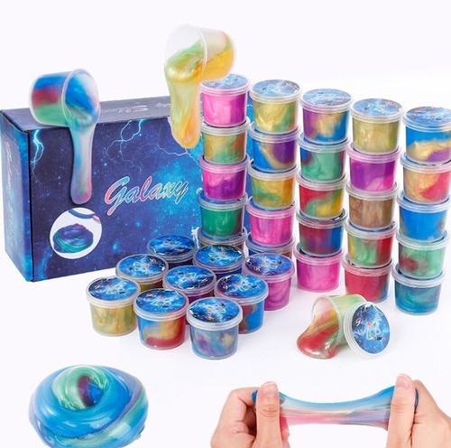 Galaxy slime set pots - galaxy,
