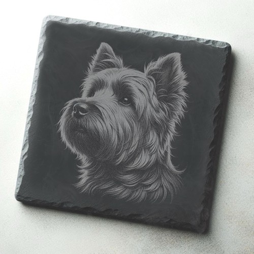 Cairn terrier dog engraved - terrier,
