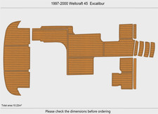 DuraEVA Seadek EVA Foam Boat flooring 1997-2000 Wellcraft 45  Excalibur
