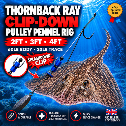 Sea rigs thornback - ray, clip
