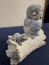 Vintage porcelain owl figurine