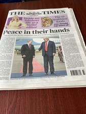 The Times Newspaper August 16 2025 - President Trump & President Putin Meeting