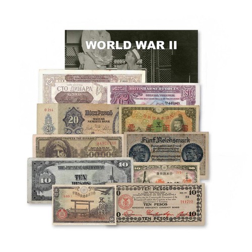 Ww2 allied axis banknotes - ww2,