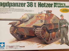 1/35 Model Tamiya Jagdpanzer 38(t) Hetzer plus resin figures and add-on parts