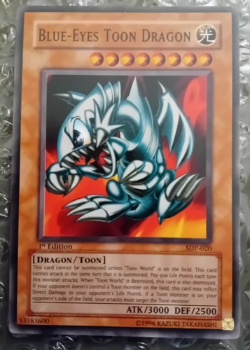 Yugioh blue eyes - toon, dragon