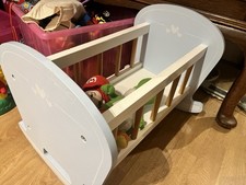 Wooden Baby Doll Rocking Crib Cot Great Little Trading Company