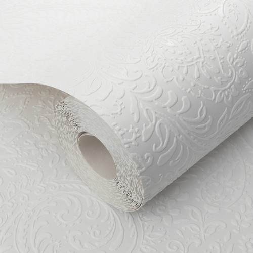 White textured paintable - white,