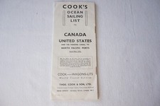 1932 Cooks Ocean Sailing List