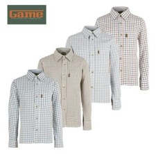 Game Kids Tattersall Shirt Junior Country Check Shirt Hunting Shooting