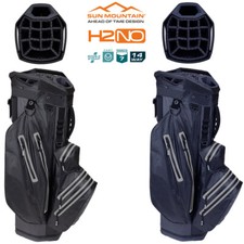 Sun Mountain H2NO Lite Waterproof Golf Trolley Cart Bag - No Logo Black or Navy