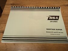 BSA D7, BANTAM SUPER & D7 DE-LUXE 1966 SPARE PARTS BOOK MANUAL - 00-5124 - BP30