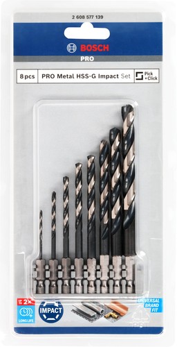 Bosch pro metal hss g - bosch, 8x