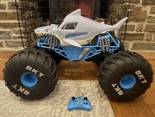 Huge Monster Truck Toy MEGA Megalodon Shark Storm Vehicle Remote Control 1:6