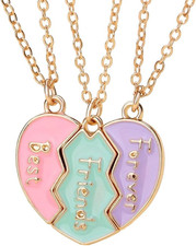BFF Necklace for 3 Magnetic