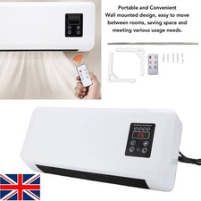 2in1 Wall Mounted Electric Small Air Conditioner Fan Heater Remote Control