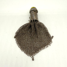 Vintage Antique Chain Mail Purse Pouch Sterling Silver Expandable