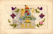 Embroidered ww1 silk postcard - ww1,