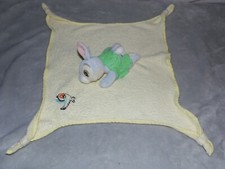 Thumper rabbit comforter soft toy yellow bunny blankie Disneyland  Paris