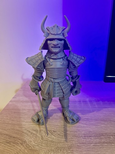 Poseable samurai figure - poseable, 3d