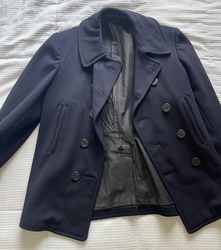 Vintage navy pea - vintage,