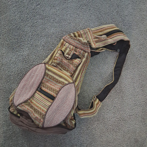 Convertible hemp backpack - hemp,
