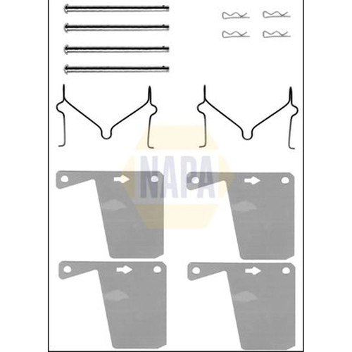 Napa brake pad accessory - pad,
