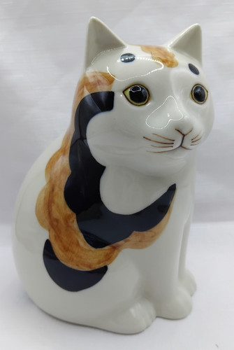 Quail pottery cat - cat, figure