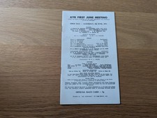 1971 Ayr Horse Racing Official