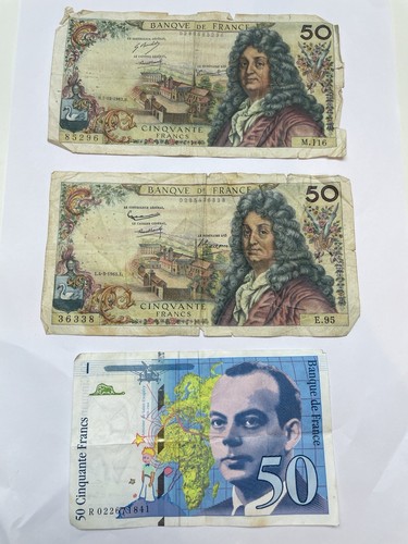 French franc banknotes - 50,