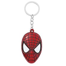 Marvel  Superheros Classic Spiderman Face Keyring Keychain Pendant UK Seller
