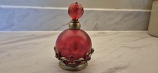 Vintage Red Glass Scent Bottle