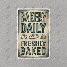 Vintage Bakery Metal Sign