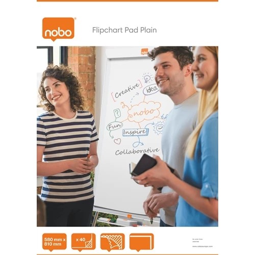 Nobo flipchart pad plain - nobo,